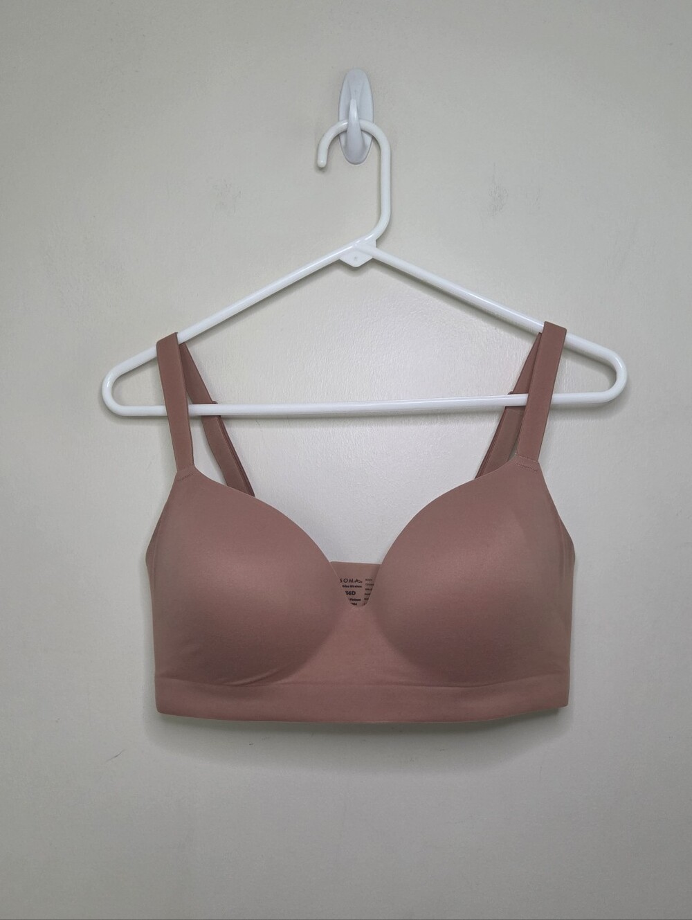 Women's Soma Tan Color Enbliss Wireless Bra Sz 36D